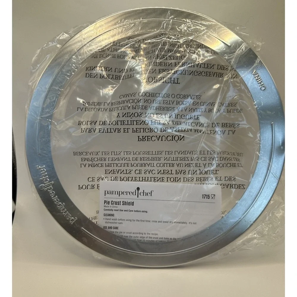 Pampered‎ Chef Pie Crust Shield #1715 New Sealed No Box